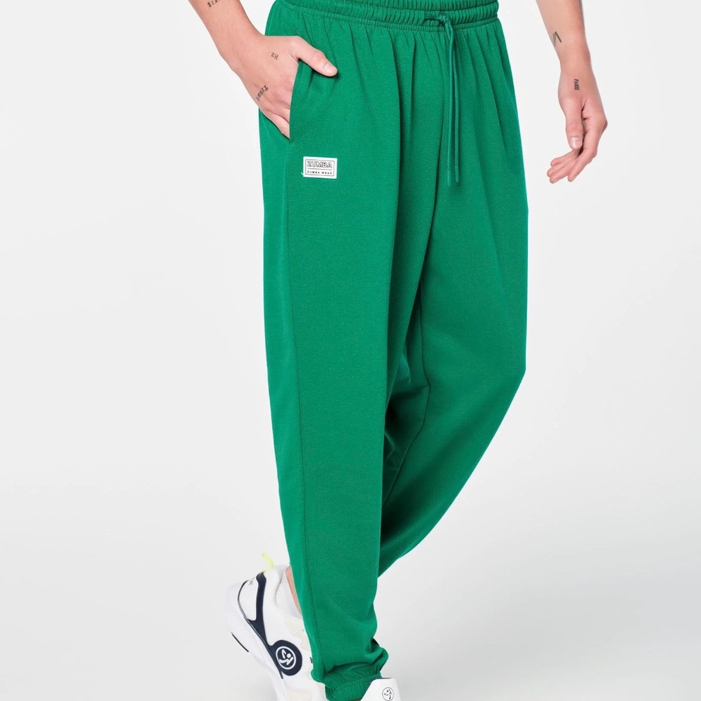 NWT Zumba Prep Men's Slouch Sweatpants, Green, XL